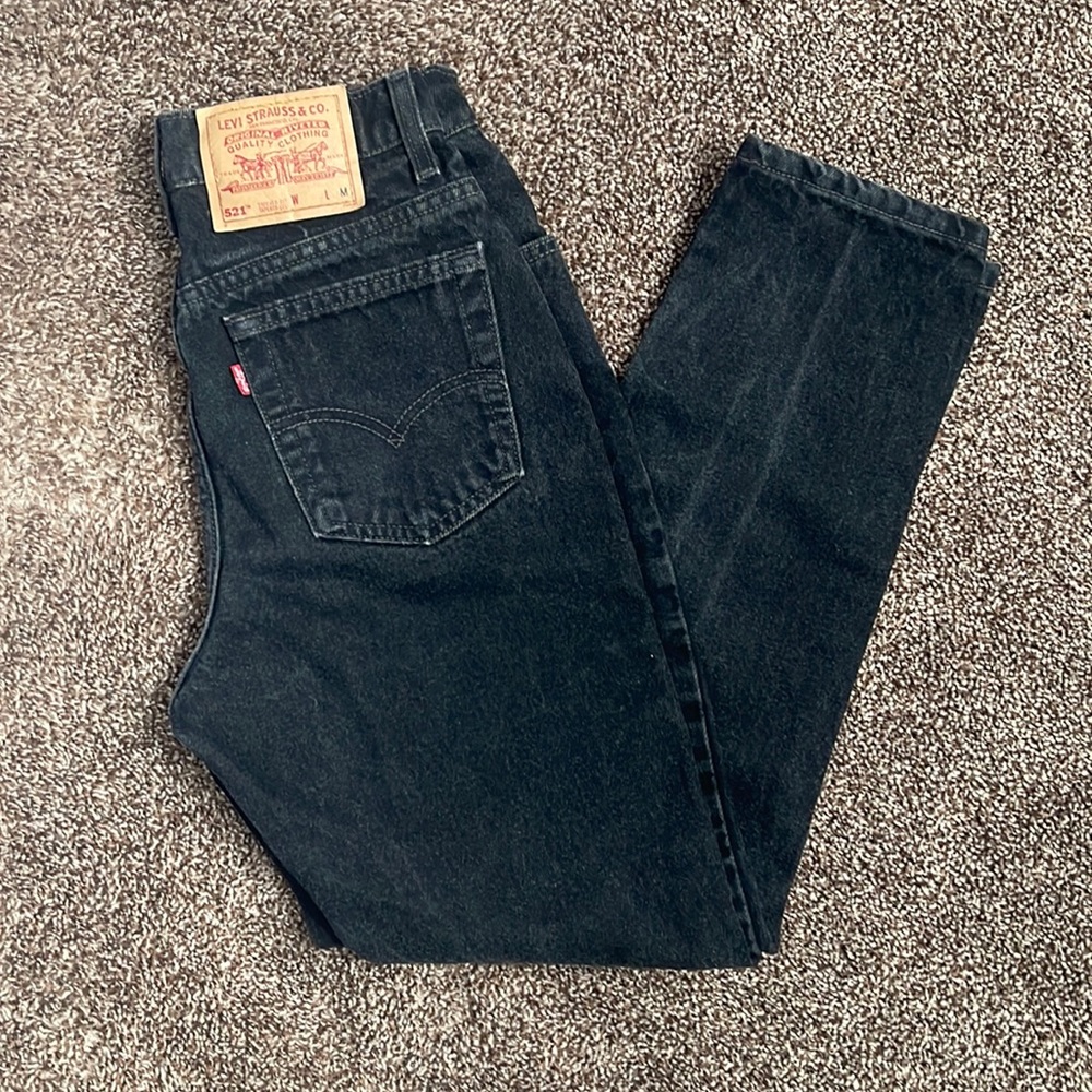 521 VINTAGE BLACK LEVI JEANS